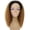 Honey Auburn, variant on LUXLUXE Rosario Curly Body Waves 20 in Long Half Wig Mix Human Hair and Synthetic Fibers,Medium Brown
