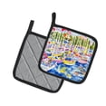 thumbnail image 2 of Carolines Treasures 6117PTHD Bunch of Boats at Harbour Pair of Pot Holders, 2 of 3