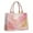 Pink Gold Wave, variant on Large Capacity Tote Bag,Blue Gold Wave Marble Pattern Handbag Fashion Luxury Tote Bag,15.7"x13"x 5.1" Inches,Laptop Compatible