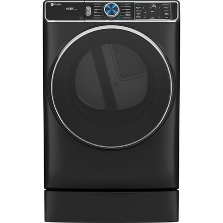 GE Profile - 7.8 cu. ft. Smart Front Load Electric Dryer with Steam and Sanitize Cycle and Washer Link - Carbon graphite