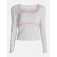 thumbnail image 5 of No Boundaries Sleep Lace Top with Long Sleeves, Women’s XXS-3X, 5 of 5
