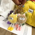 thumbnail image 4 of Lindo llavero de dibujos animados muñeco de peluche muñeca pequeña bola de carbón bolsa colgante llavero de coche accesorios pequeños regalos, 4 of 6