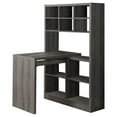 thumbnail image 1 of Monarch Specialties Computer Desk, Home Office, Bookcase, Corner, Storage Shelves, Left, Right Set-up, L Shape, Work, Laptop, Laminate, Brown, Contemporary, Modern, 1 of 3