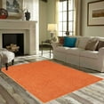 thumbnail image 2 of Ambiant Saturn Collection Pet Friendly Area Rugs Orange - 9' Hexagon, 2 of 4
