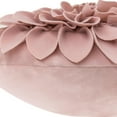 thumbnail image 6 of JWH Small Soft Flower Throw Pillows Round Velvet Cushions 14inch Rose Gold for Sofa Couch Bedding Decoration, 6 of 8