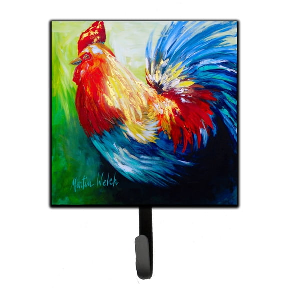 Carolines Treasures MW1137SH4 Rooster Chief Big Feathers Leash or Key Holder 7Hx4.25W multicolor