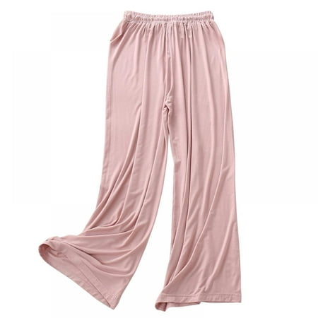 

WBQ Women s Casual Long Pants Drawstring Pajama Lounge Pants Casual Homewear Pant