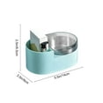 thumbnail image 3 of Cenicero montado en la pared – Cenicero con tapa extraíble | Forro de acero inoxidable, fácil de limpiar, diseño compacto, uso interior y exterior | Plástico | Blanco, Verde, Azul | 14x9x6,5cm, 3 of 6