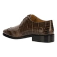 thumbnail image 3 of LIBERTYZENO Mens Genuine Leather Male Oxford Style Lace Up Dress Shoes, Brown, 3 of 6