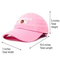 thumbnail image 3 of DALIX Basketball Mom Hat and Caps for Women in Light Pink, 3 of 7