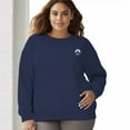thumbnail image 6 of Women's 330gm 100% Cotton Columbus Ship Print Crewneck Sweatshirt, 6 of 14