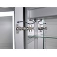 thumbnail image 4 of Miseno Mmcr1620led-L 16" W X 20" H Frameless Recess Mounted Single Door Medicince Cabinet, 4 of 5