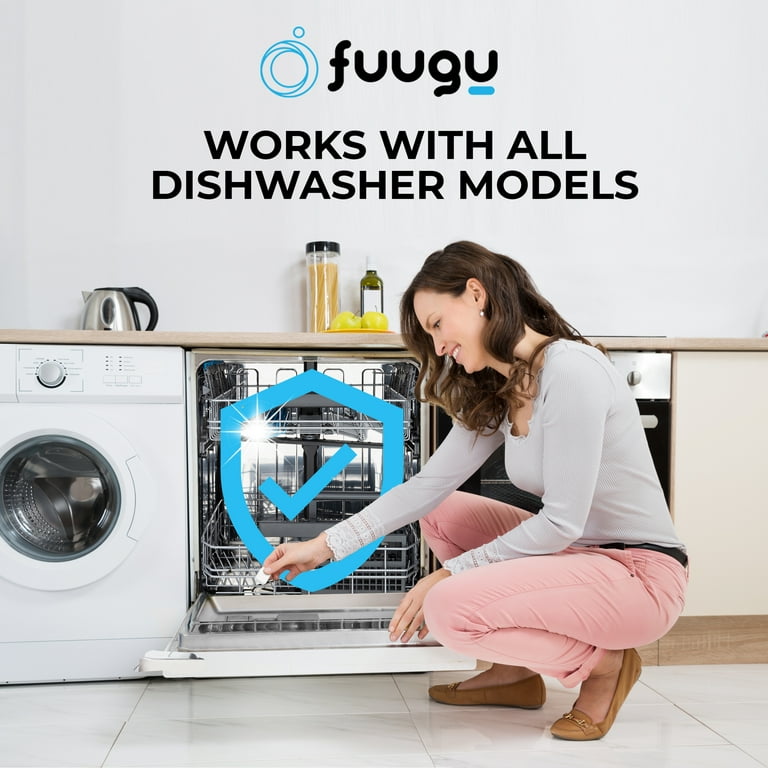 Fuugu | Deep Cleaning Dishwasher Tablets to Clean Dish Washer Machine,  6-Month Supply, Lemon Scent