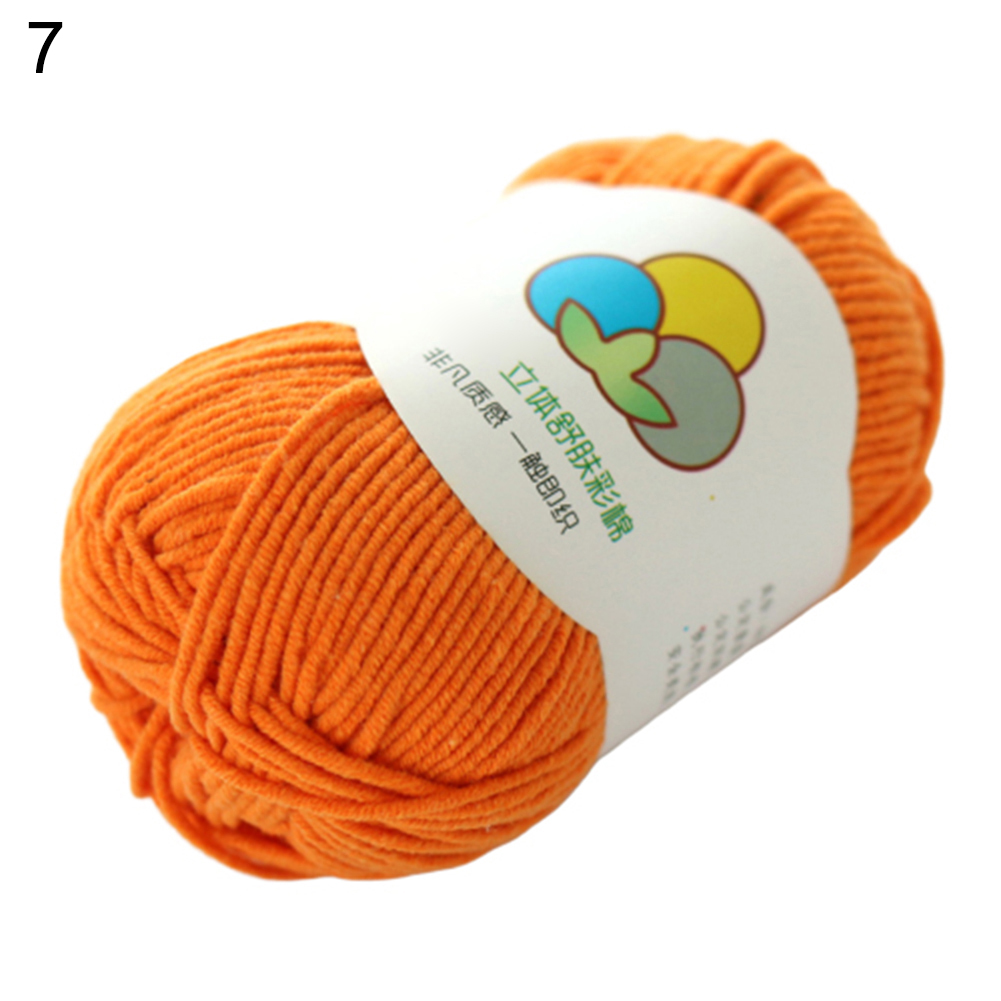 SPRING PARK Soft Thick Knitting Crochet Yarn Cotton Thread DIY