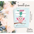 thumbnail image 5 of Darling Souvenir Green Birthday Invitation Card 28 Pcs Fill or Write In Blank Invites Printable Party Supplies 5 x 7 Inches, 5 of 5
