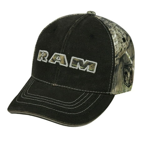 Dodge Ram Mossy Oak Country And Black Camo Hat / Cap ...