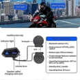thumbnail image 4 of M01 Motorcycle Wireless Headset Bluetooth-Compatible 5.0 Helmet Hands-Free Telephone Call Kit Stere, 4 of 5