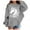 Grey, variant on Girls Sweatshirts 7-8 Boys Half Zip Hoodies Casual Fall Winter Fashion Long Sleeve Hooded Sweatshirts Baggy Comfy Y2k Pullover Tops with Pockets