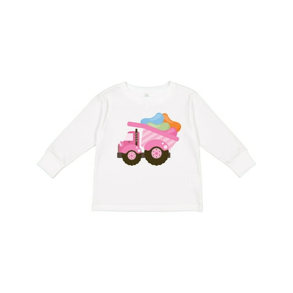 Inktastic Easter Jelly Bean Truck Girls Long Sleeve Toddler T-Shirt