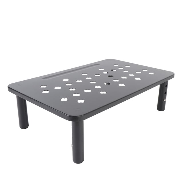 Computer Monitor Stand Riser, Height Adjustable Prevent Overheating TV Riser Desktop Stand Multi Functional for Printer