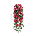 thumbnail image 3 of Artificial Rose Garland 2 Pack 36 Inch Artificial Rose Garland Fake Flower Vine Decor for Home Wedding Party Wall Hanging Decoration with Realistic Roses and Leaves Indoor Outdoor Fake Flower Vine, 3 of 7