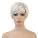 thumbnail image 2 of Peluca corta de mujer Macarena Natural brillante blanca para cosplay, 2 of 8