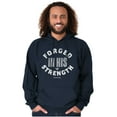 thumbnail image 5 of Forged in His Strength Jesus Follower Hoodie Sweatshirt Women Men Brisco Brands S, 5 of 6