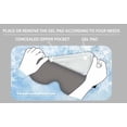 thumbnail image 4 of HealthTouch Weighted Eye Mask with Cooling Gel Pad, Ultra Soft and Skin-Friendly - Blue, 4 of 5