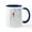 White/Navy Inside, variant on CafePress - Red Cardinal Bird Snow Birch Trees Mugs - 11 oz Ceramic Mug - Novelty Coffee Tea Cup