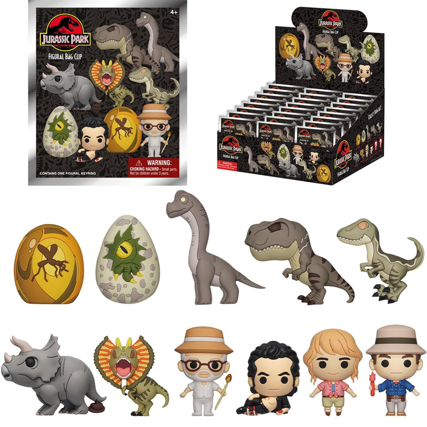 非売品✳︎グランドゼミナール　５枚セットwaive JURASSIC JO:YA. 3D Figural Foam Bag Clip Jurassic Park Mystery Box (24 Packs