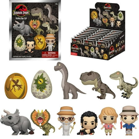 3D Figural Foam Bag Clip Jurassic Park Mystery Pack