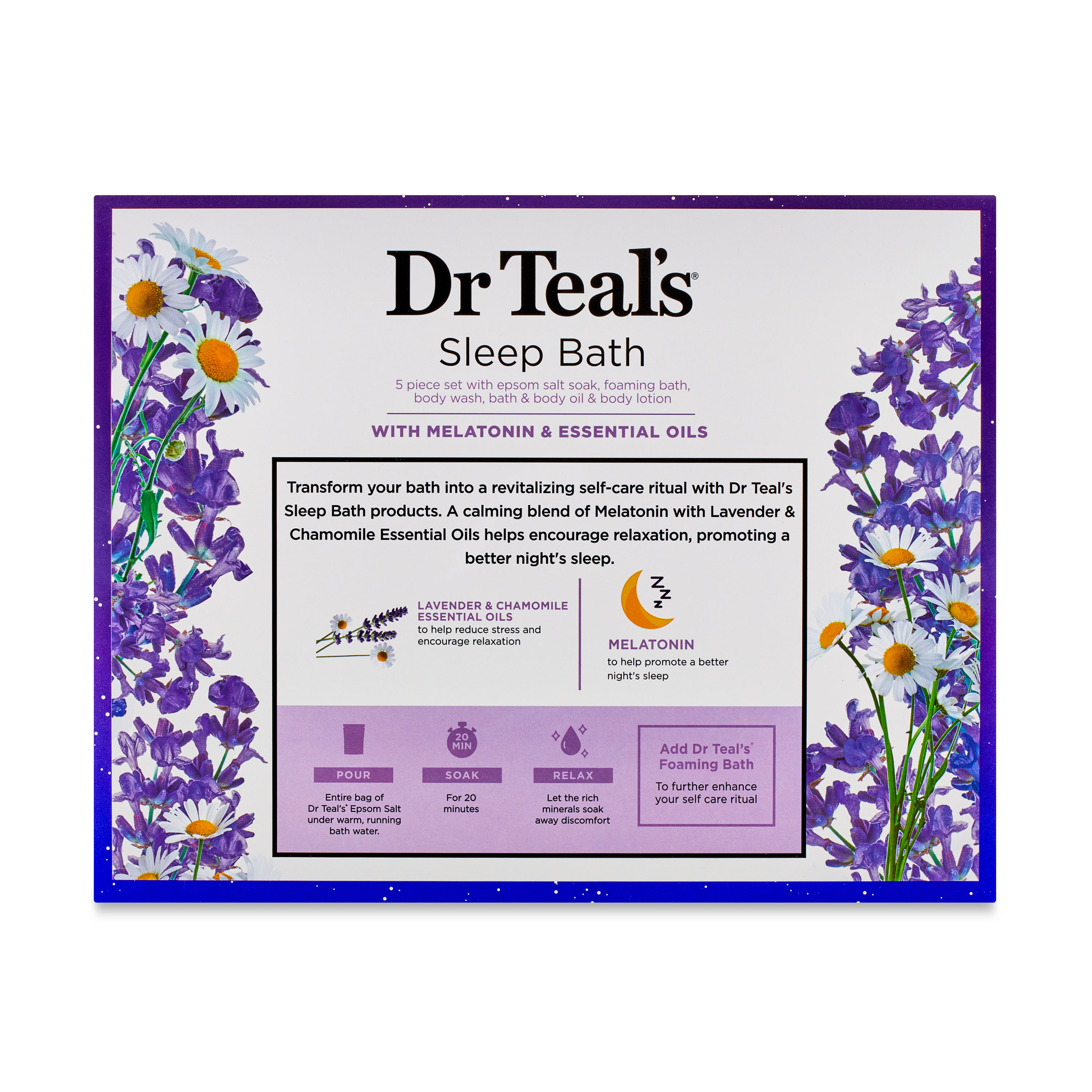 Dr Teal's Sleep Bath with Melatonin & Essential Oils 5-Piece Set - image 5 of 5