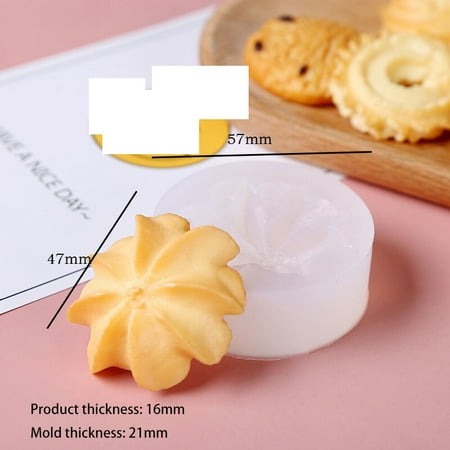 

1Pc Cookies Candy Mold DIY Handmade Chocolate Biscuit Baking Tools Cake Fondant Chocolate Silicone M
