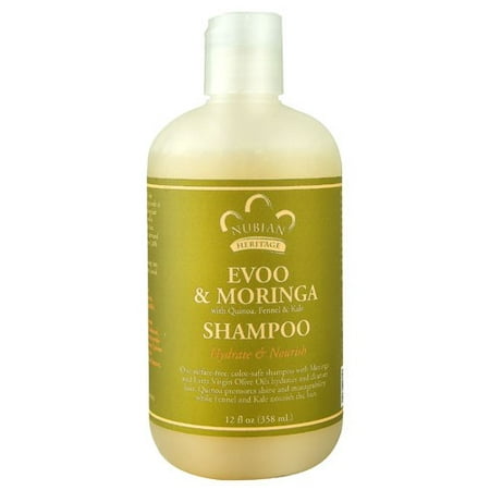Nubian Heritage Olive - Nubian Heritage Repair & Extend Shampoo, EVOO & Moringa, 12 Fl Oz