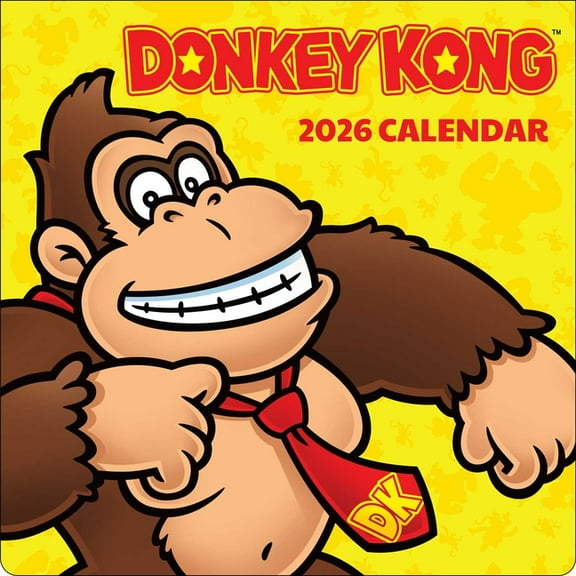 Donkey Kong 2026 Wall Calendar, (Paperback)