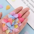 thumbnail image 5 of Transparent Frosted Acrylic Pendants Petaline Mixed color 17x14x2.5mm Hole: 1.8mm about 2330pcs/500g Acrylic, 5 of 6
