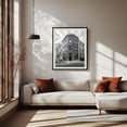 thumbnail image 2 of Lisbon Architectural 04 B&W - Lisbon Portugal Photography Black and White Architecture City Street Photography Vintage Graffiti Cityscape Black Framed Wall Art Print 18 x 24 inches, 2 of 4