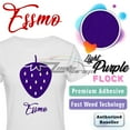 thumbnail image 1 of ESSMO Light Purple Flock Heat Transfer Vinyl HTV Sheet T-Shirt 20" Wide Iron On Heat Press DF12 20"x96", 1 of 7