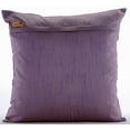 thumbnail image 3 of Euro Pillow Covers, Light Purple Euro Sham Covers 26x26 inch (65x65 cm), Silk Euro Pillowcases, Nature & Floral, Leaf, Beaded, Contemporary Euro Size Pillow - Two Tone White Leaf, 3 of 3