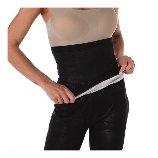 Sonducket Recortador de cintura para mujer, entrenador de Yoga, envolturas para el sudor, cinturón de entrenamiento, suministro de equipo Uniforme atlético Plata XXL 3XL