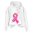 thumbnail image 1 of VBARHMQRT Light Blue Hoodie Cancer Shirts for Women Long Sleeve Cancer Awareness Shirt Ribbon Pattern Hooded Sweatshirts, 1 of 3