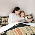 thumbnail image 5 of Feelyou Wildlife Deer Kids Queen Comforter Set, Vintage Western Lake House Bedding Sets, Tribal Aztec Triangle Bedding Comforter Set, Breathable Home Decor, 3-Piece, 5 of 8