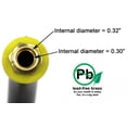 thumbnail image 4 of 8.5-inch Short Air Compressor Hose: 1/4' Male NPT to 1/4' Male NPT Connections, 4 of 12