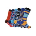 thumbnail image 6 of Men's Bold Designer Dress Socks 6 Pack Color: Smart Ensemble Size: 9-11, 6 of 6