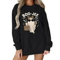 thumbnail image 2 of Boo-Jee Sweatshirt Boo Jee Ghost Sweatshirts Women Spooky Season Halloween Hoodie, 2 of 8