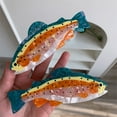 thumbnail image 2 of Multiuse Fish Shape Hair Claw Clip Acetate Hair Clamp Nonslip Hair Holder for Secure Hold and All Matching Headwear, 2 of 15