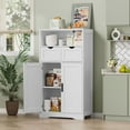 thumbnail image 6 of FANGSUM Bathroom Cabinet with 2 Drawers and Shelves, Bathroom Storage Cabinet, Accent Cabinet for Living Room, Bedroom, Bathroom, White, 6 of 8