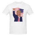thumbnail image 3 of Yiaed Trump is our president 2024 1 Print Mens T-Shirt,Lightweight Cotton Tee, Crewneck T-Shirt For Men Basic Tee Shirt-4X-Large, 3 of 5