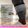 thumbnail image 7 of LOOIKOOS 3 Pairs Plus Size Compression Socks,Unisex Knee High Compression Socks(Multicolour, 2XL), 7 of 7