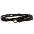 thumbnail image 4 of Women's Double Braided Skinny Leather Belt, 4 of 6